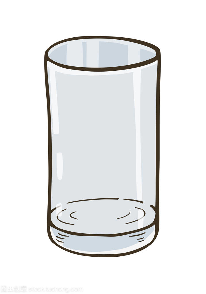 透明创意 从空的矢量玻璃到卡通风格的塑胶零配件